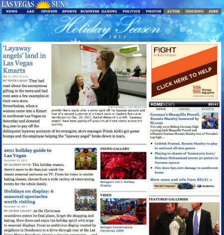 Sun's 2011 holiday section